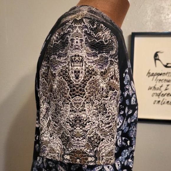 Kevan Hall Diamond and Lace Print Dress - Picture 13 of 16